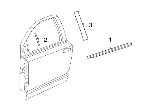 Journey EXTERIOR TRIM - FRONT DOOR