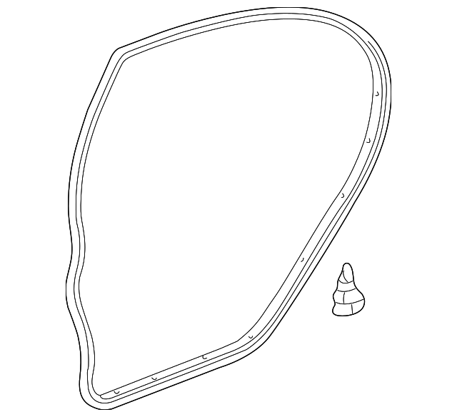 67872-02090 Деталь DOOR W'STRIP, LEFT