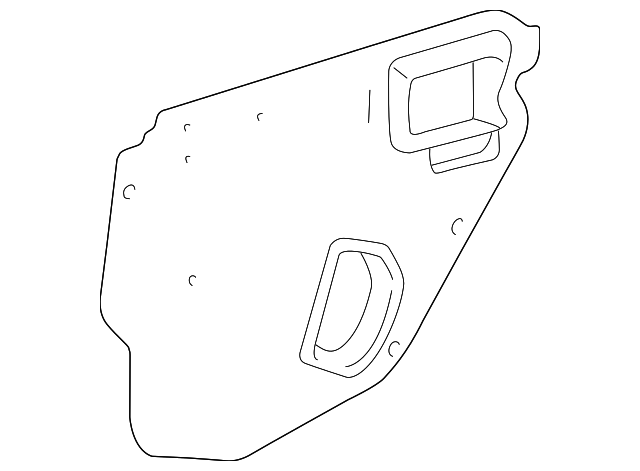 67842-01020 Деталь WATER SHIELD, LEFT