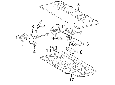 GX470 COMMUNICATION SYSTEM COMPONENTS