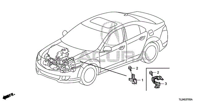 TSX SEDAN ENGINE WIRE HARNESS STAY
