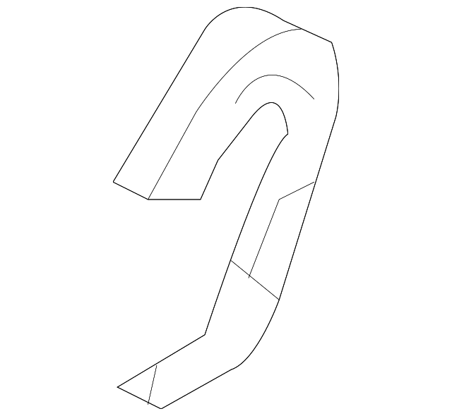 88223-2E000-Z9 Деталь INNER COVER, RIGHT
