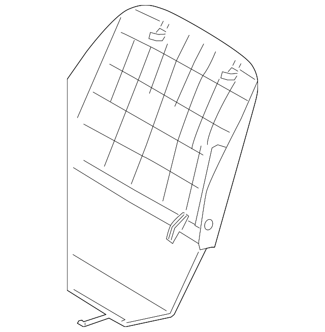 88075-2J000J7 Деталь SEAT BACK PANEL, LEFT