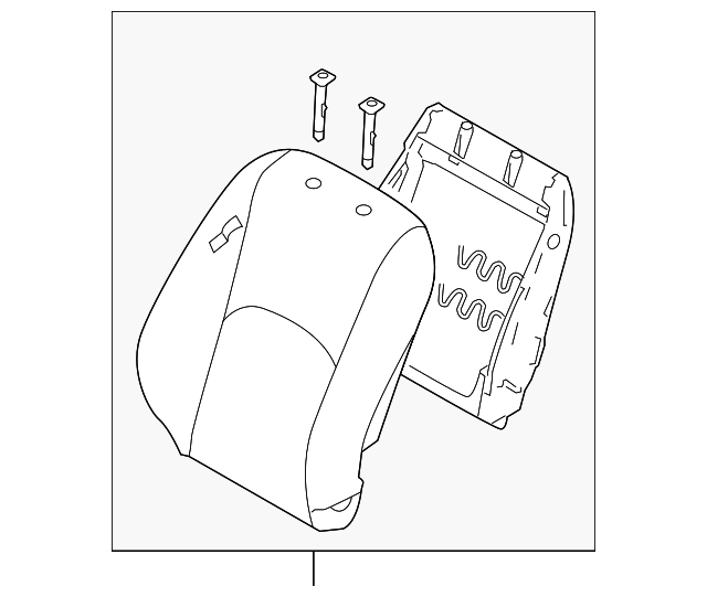 88305-2J370ACN Деталь SEAT BACK ASSY, LEFT
