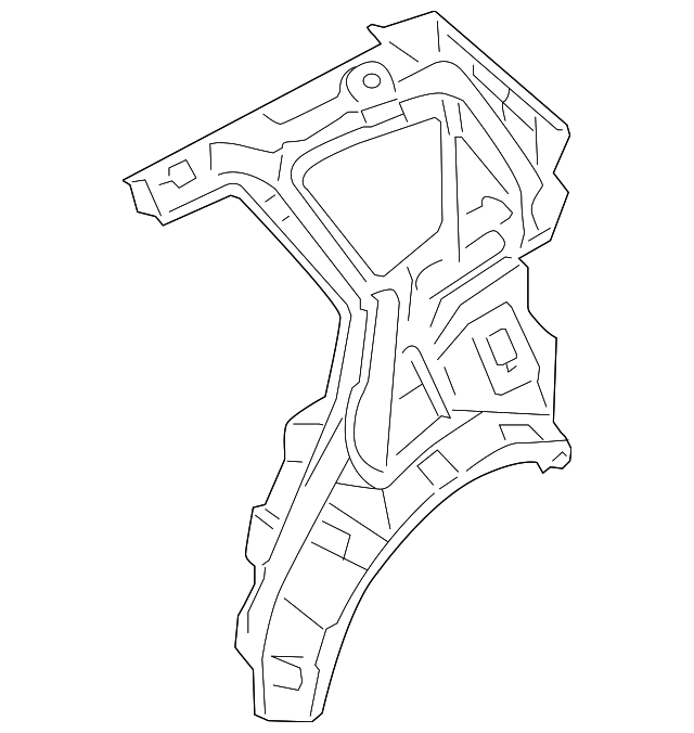 71601-2L210 Деталь INNER QTR PANEL, LEFT