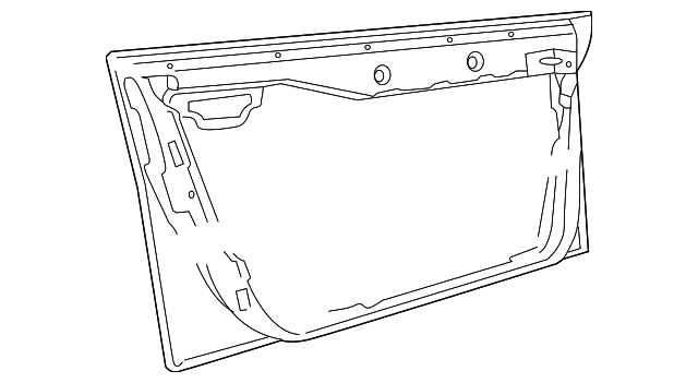 8D0-831-051-A Деталь DOOR SHELL, LEFT
