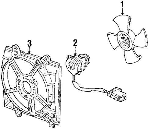 1988 Honda CIVIC SEDAN MOTOR, COOLING FAN (MITSUBA) - (19030PM5A04) 1988 Honda CIVIC SEDAN MOTOR, COOLING FAN (MITSUBA) - (19030PM5A04)