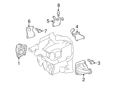 Sprinter 2500 ENGINE & TRANS MOUNTING