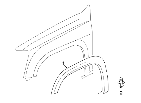 i-290 EXTERIOR TRIM - FENDER
