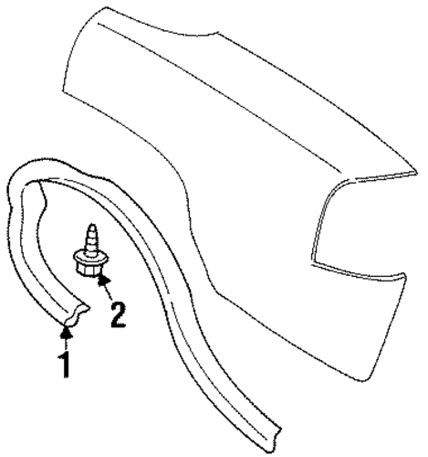 LeSabre EXTERIOR TRIM - QUARTER PANEL