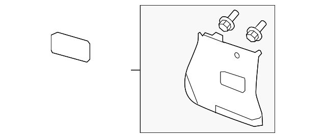 22852957 PILLAR MOLDING, LEFT