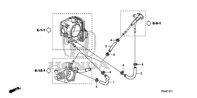 ENGINE/WATER HOSE (V6) for 2011 Honda ACCORD COUPE #1