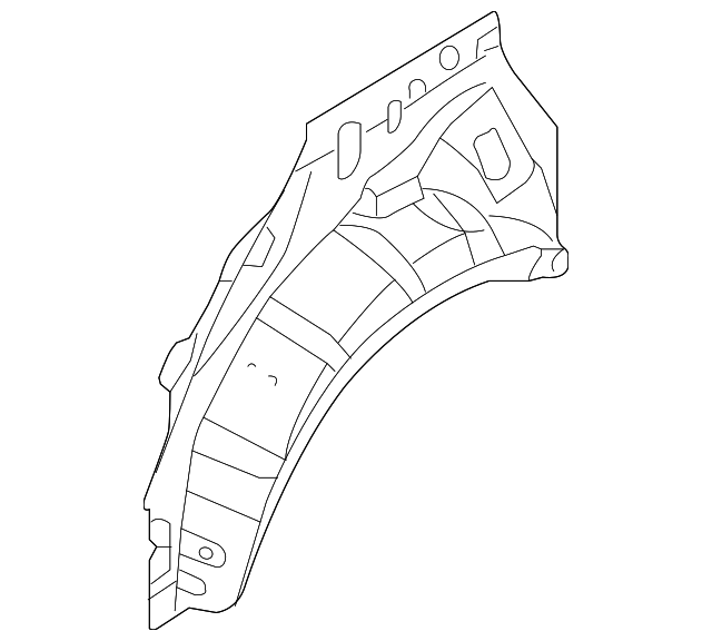 71610-1M510 Деталь INNER QTR PANEL, LEFT