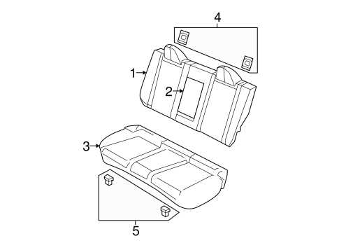 Sebring REAR SEAT COMPONENTS 3