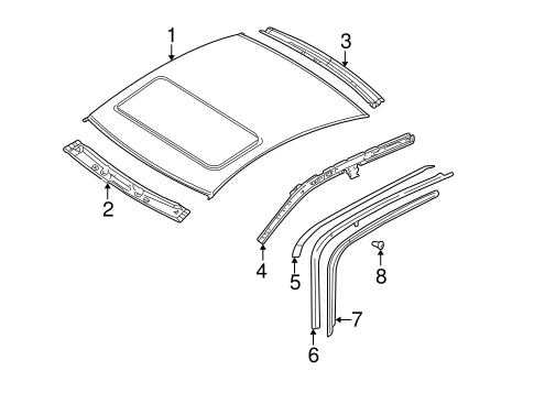 Passat EXTERIOR TRIM - ROOF