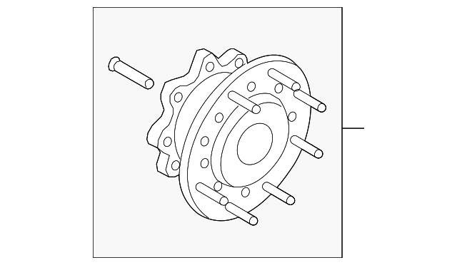 5C3Z-1A014-BB Деталь HUB & ROTOR SPACER, LEFT