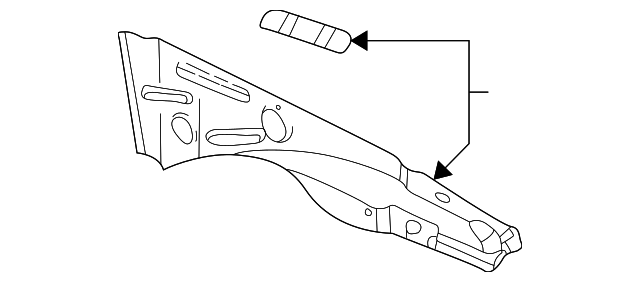 55136354AH Деталь REINFORCEMENT, RIGHT