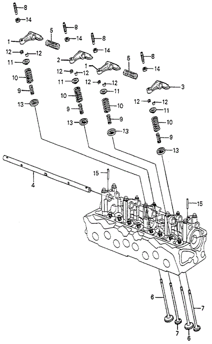 ENGINE/VALVE - ROCKER ARM for 1983 Honda ACCORD HATCHBACK #1