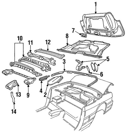 Allante FOLDING TOP STORAGE COMPARTMENT