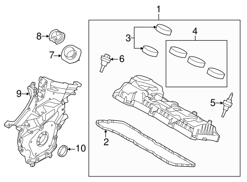 Explorer VALVE & TIMING COVERS