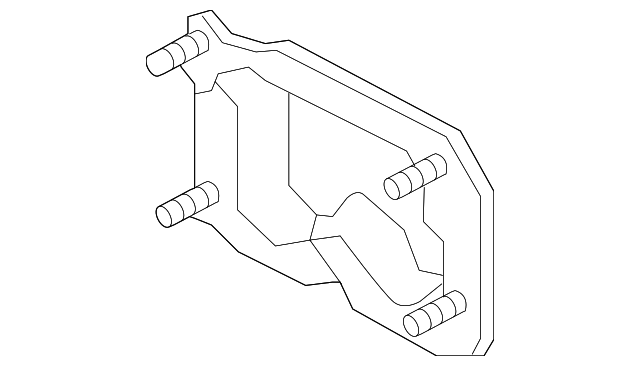 86642-3Y000 Деталь BUMPER BRACKET, RIGHT
