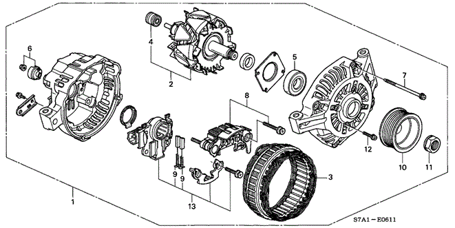 RSX ALTERNATOR (MITSUBISHI)