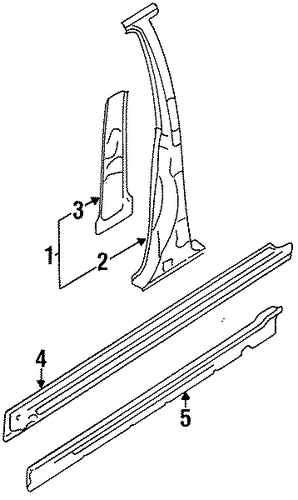 Sentra CENTER PILLAR & ROCKER