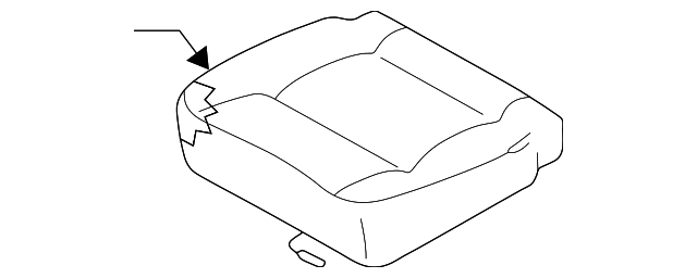 2K52Y-57310BCQ5 Деталь SEAT CUSHION, LEFT