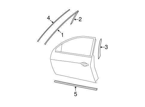 Maxima EXTERIOR TRIM - FRONT DOOR