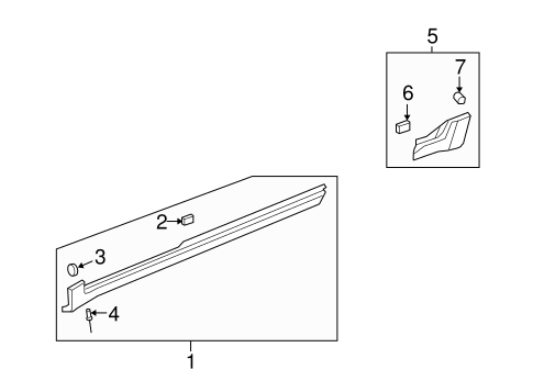 Traverse EXTERIOR TRIM - PILLARS