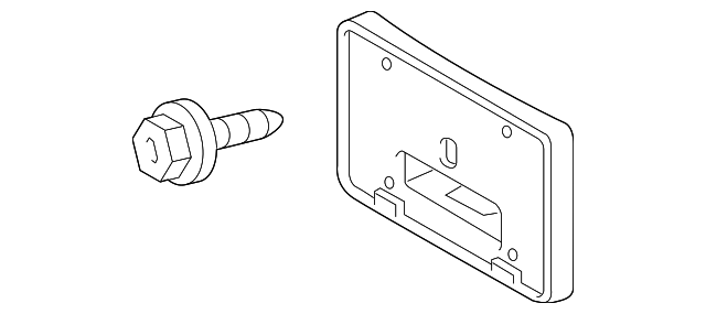 52114-02080 LICENSE BRACKET