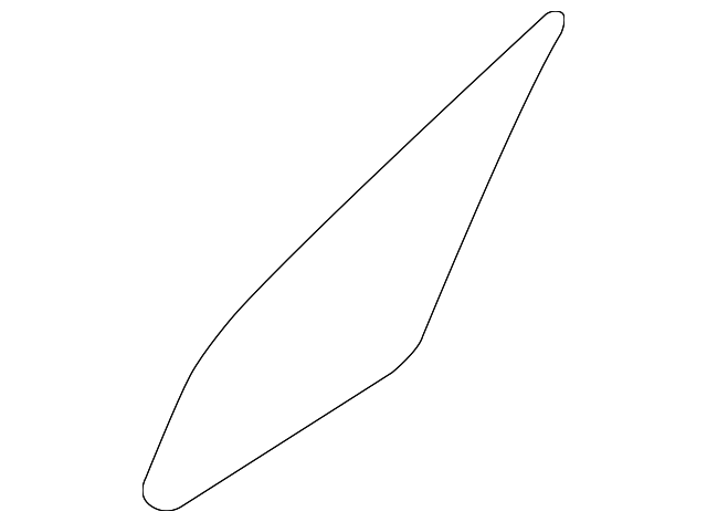61011AL20A Деталь FIXED GLASS, RIGHT