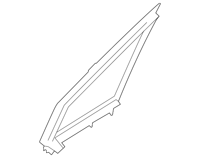 61284AL000 Деталь GLASS W'STRIP, RIGHT