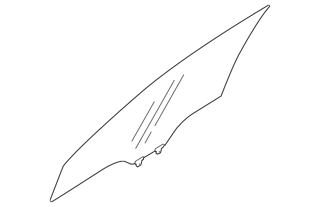 61011AL00B Деталь DOOR GLASS, RIGHT