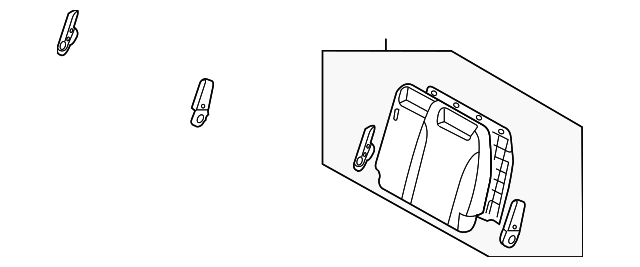89300-4D131CS4 Деталь SEAT BACK ASSY, LEFT