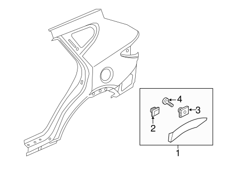 Santa Fe EXTERIOR TRIM - QUARTER PANEL