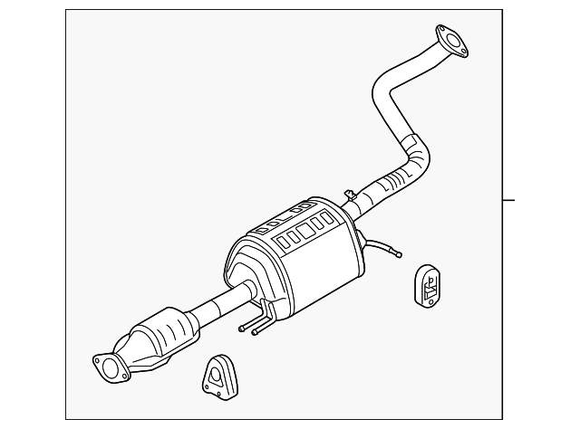 28600-B2500 Деталь CENTER MUFFLER