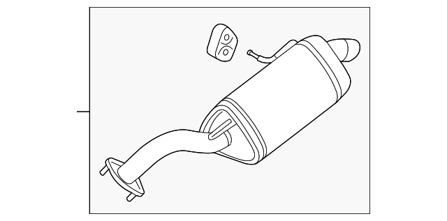 28710-B2500 Деталь REAR MUFFLER