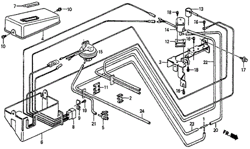 ELECTRICAL / EXHAUST / HEATER / FUEL/NO. 2 CONTROL BOX ('83) for 1983 Honda PRELUDE #1