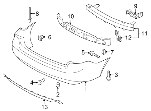 Optima BUMPER & COMPONENTS - REAR