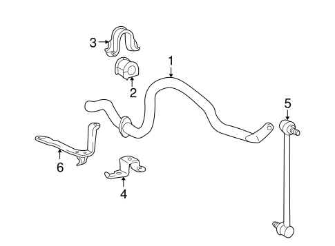 RX450h STABILIZER BAR & COMPONENTS