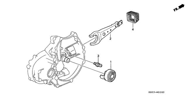 LEGEND COUPE MT CLUTCH RELEASE