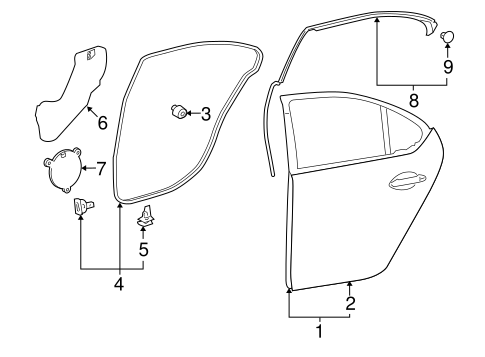 LS460 DOOR & COMPONENTS 2