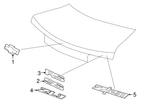 Camaro EXTERIOR TRIM - TRUNK