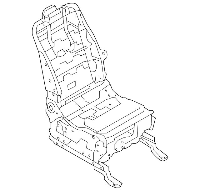 87101-1JB6D Деталь SEAT FRAME, RIGHT