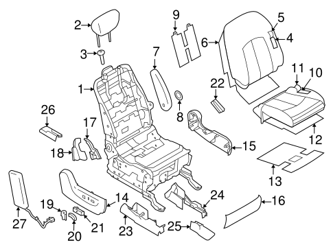 Quest PASSENGER SEAT COMPONENTS