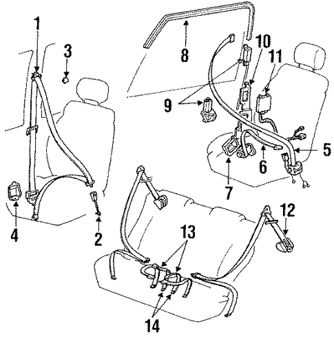 Sonata FRONT SEAT BELTS