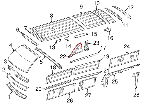 Sprinter 3500 ROOF & COMPONENTS
