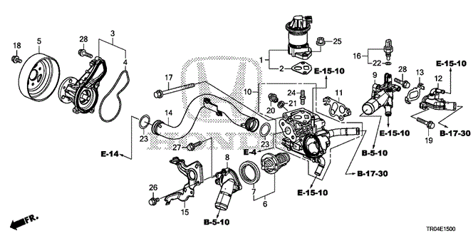 CIVIC SEDAN WATER PUMP (1.8L)