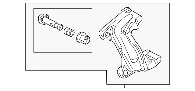 13595924 Деталь CALIPER SUPPORT, LEFT